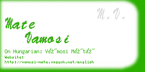 mate vamosi business card